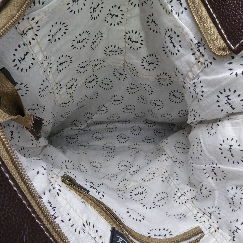 Myra Bag NWT Beautiful Handcrafted "Ferric” Fur & Emboss-Leather Handbag - Picture 7 of 14